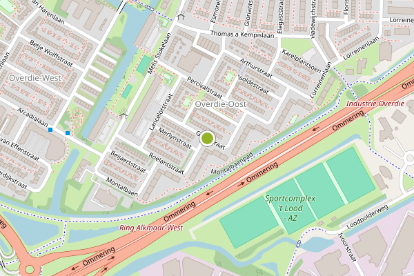 Ambulance-melding op Graalstraat, Alkmaar op 17 juni, kaart-overzicht