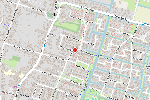 Brandweer-melding op Kabelrijs, Sint Pancras op 17 juni, kaart-overzicht