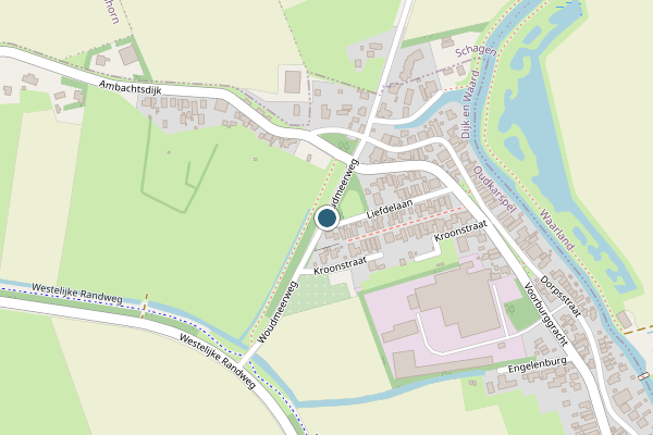 Politie-melding op Woudmeerweg, Oudkarspel op 17 juni, kaart-overzicht