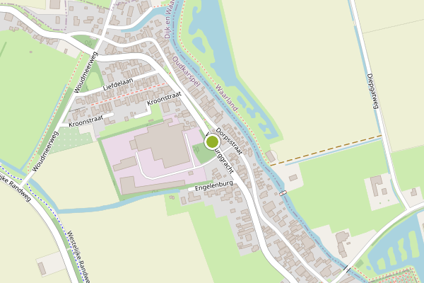 Ambulance-melding op Voorburggracht, Oudkarspel op 18 juni, kaart-overzicht