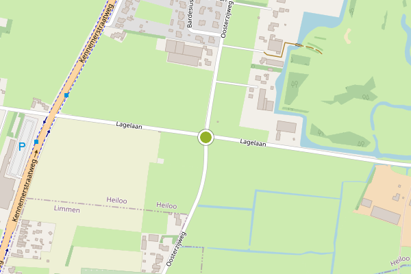 Ambulance-melding op Oosterzijweg, Heiloo op 18 juni, kaart-overzicht