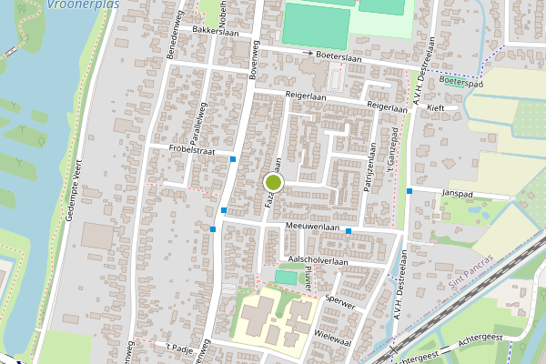 Ambulance-melding op Fazantenlaan, Sint Pancras op 19 juni, kaart-overzicht
