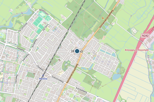 Politie-melding op De Droogmakerij, Heiloo op 18 juni, kaart-overzicht