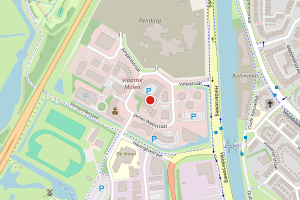 Brandweer-melding op James Wattstraat, Alkmaar op 20 juni, kaart-overzicht