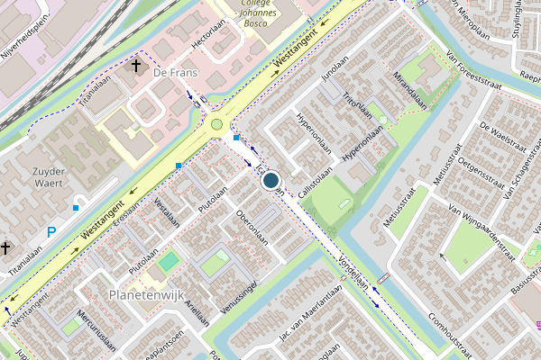 Politie-melding op Icaruslaan, Heerhugowaard op 19 juni, kaart-overzicht