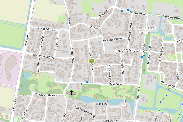 Ambulance-melding op Tuinfluiterstraat, Warmenhuizen op 21 juni, kaart-overzicht
