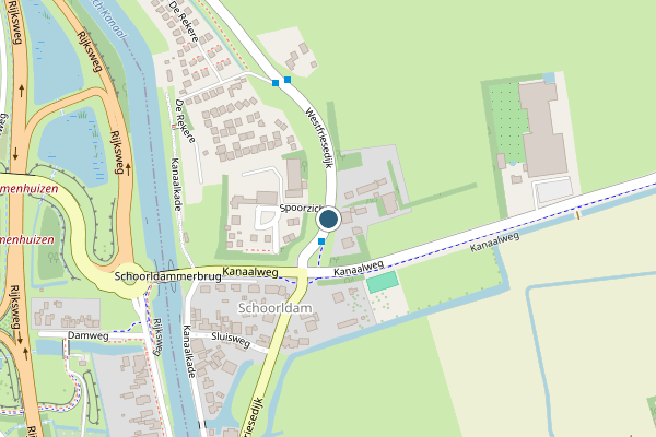 Politie-melding op Westfriesedijk, Warmenhuizen op 21 juni, kaart-overzicht