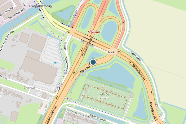 Politie-melding op Westdijk, Stompetoren op 21 juni, kaart-overzicht