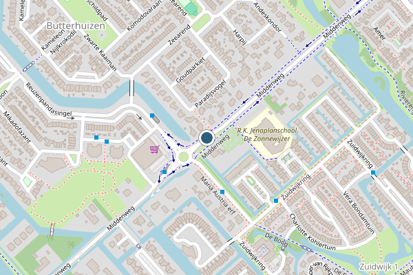 Politie-melding op Middenweg, Heerhugowaard op 20 juni, kaart-overzicht