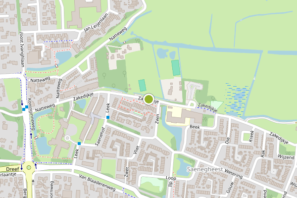 Ambulance-melding op Zakedijkje, Bergen NH op 21 juni, kaart-overzicht