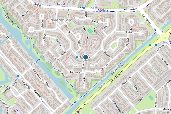 Politie-melding op Spaarne, Heerhugowaard op 21 juni, kaart-overzicht