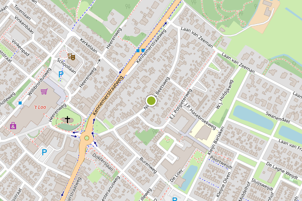 Ambulance-melding op Nic Beetsweg, Heiloo op 21 juni, kaart-overzicht