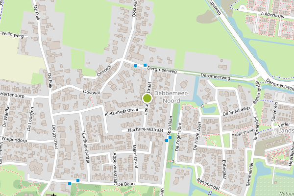 Ambulance-melding op Leeuwerikstraat, Warmenhuizen op 21 juni, kaart-overzicht