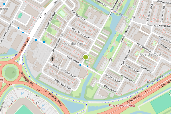 Ambulance-melding op Pieter Langendijkstraat, Alkmaar op 21 juni, kaart-overzicht