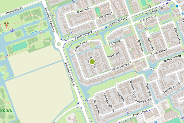 Ambulance-melding op Rietorchis, Oudkarspel op 22 juni, kaart-overzicht