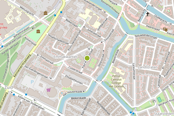 Ambulance-melding op Paul Krugerstraat, Alkmaar op 22 juni, kaart-overzicht