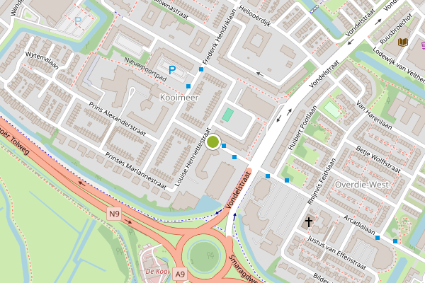 Ambulance-melding op Albertina Agnesstraat, Alkmaar op 22 juni, kaart-overzicht
