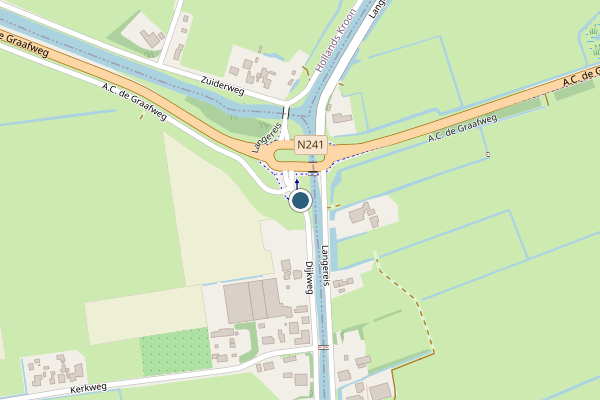 Politie-melding op Dijkweg, Heerhugowaard op 22 juni, kaart-overzicht