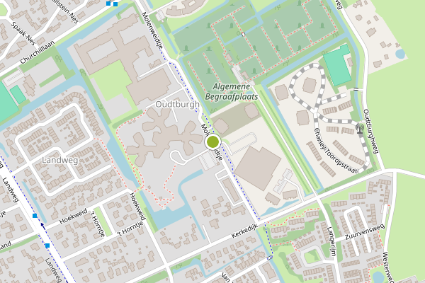 Ambulance-melding op Molenweidtje, Bergen NH op 23 juni, kaart-overzicht