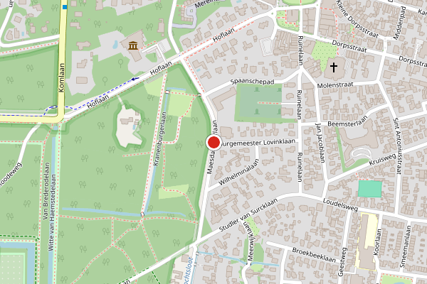 Brandweer-melding op Maesdammerlaan, Bergen NH op 23 juni, kaart-overzicht
