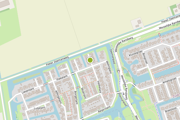 Ambulance-melding op Walinglant, Zuid-Scharwoude op 23 juni, kaart-overzicht