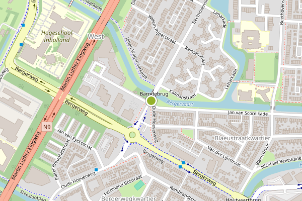 Ambulance-melding op Beethovensingel, Alkmaar op 24 juni, kaart-overzicht