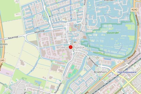 Brandweer-melding op Langedijk op 25 juni, kaart-overzicht