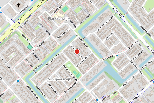 Brandweer-melding op van Lennepstraat, Heerhugowaard op 25 juni, kaart-overzicht