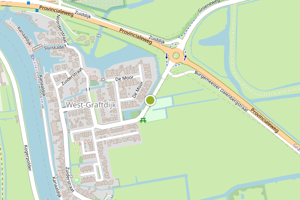 Ambulance-melding op Burgemeester Dalenbergstraat, West-Graftdijk op 25 juni, kaart-overzicht