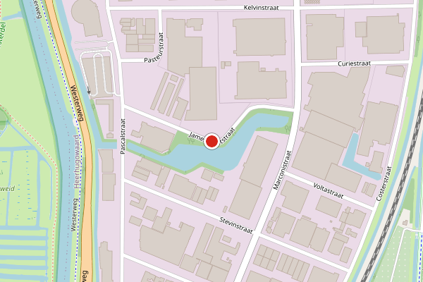 Brandweer-melding op James Wattstraat, Heerhugowaard op 26 juni, kaart-overzicht