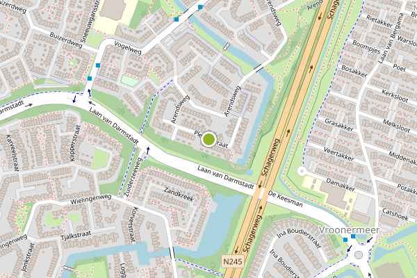 Ambulance-melding op Plevierstraat, Alkmaar op 26 juni, kaart-overzicht