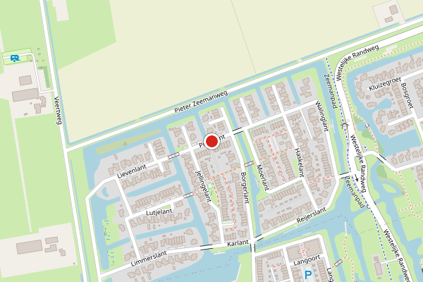 Brandweer-melding op Piekelant, Zuid-Scharwoude op 27 juni, kaart-overzicht
